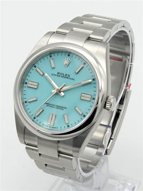 rolex dial blu|rolex with tiffany blue dial.